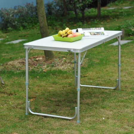 Masuta pliabila din aluminiu 120x60 / 70x50 cm, pentru camping, picnic, pescuit [1]