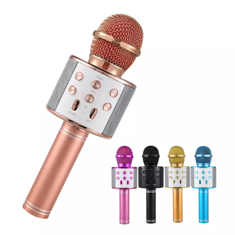 Microfon Karaoke WiFi Radio, Bluetooth, USB, Boxa cu LED [1]