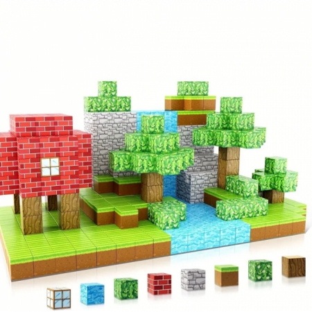 Minecube Inteligent Cuburi Magnetice de Constructie Craft, 48 buc [3]
