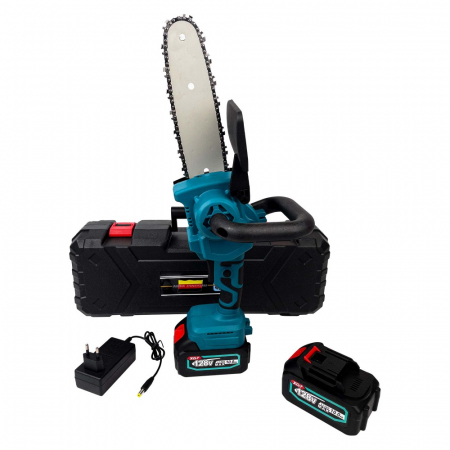 TOATE PRODUSELE - Mini Drujba KraftRoyal 36V, 8AH, cu 2 Acumulatori si Lama 20 cm