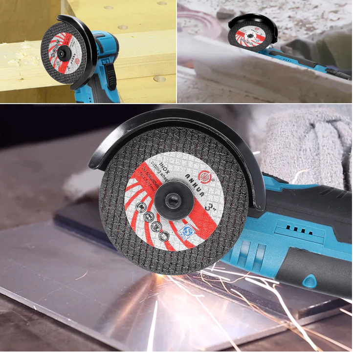 Mini Polizor unghiular portabil cu 2 acumulatori si 2 discuri, 12V [2]