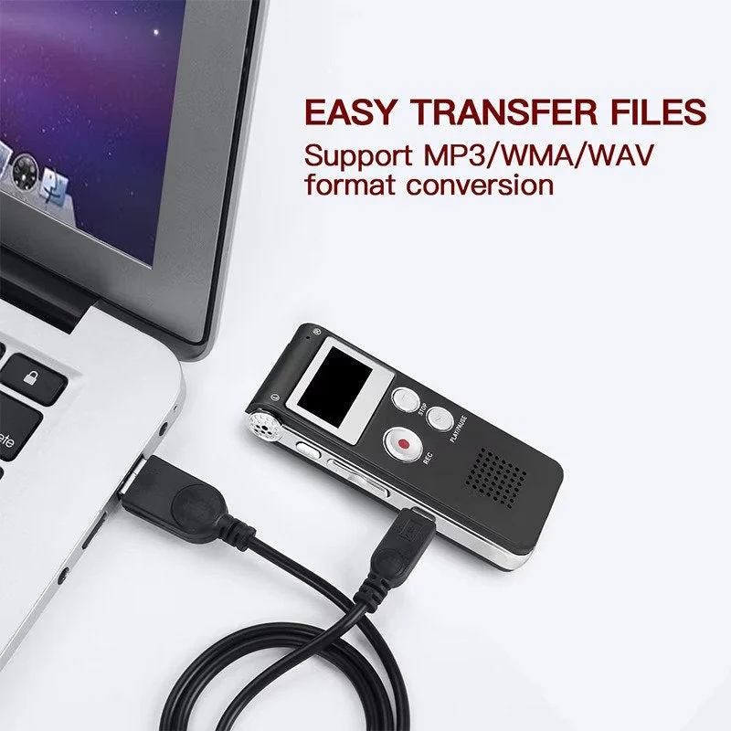 Mini Reportofon Digital Andowl Q LY77 16G MP3/WAV Negru - Inregistreaza si Reda cu Calitate Exceptionala [4]