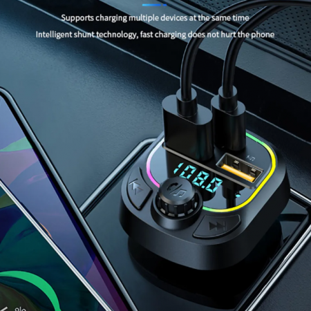Modulator C4 Bluetooth 5.0, Incarcare Rapida, Lumina RGB 7 culori, USB-C, USB [1]