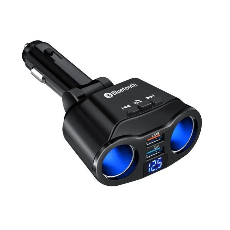 TOATE PRODUSELE - Modulator FM Bluetooth A9, 2 Porturi bricheta, Dual USB max. 4.8A, Hands Free, ecran LED