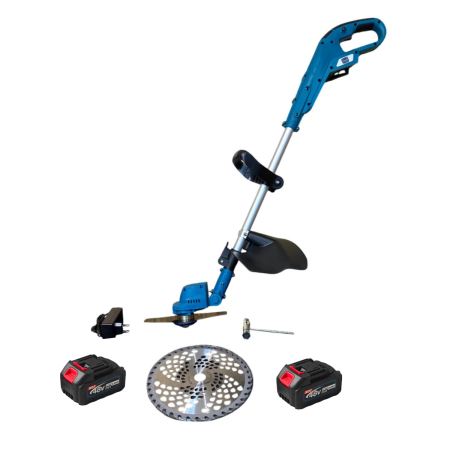 Motocoasa Electrica Profesionala German Meister, cu 2 Acumulatori 48V 8AH, Disc 230 mm, Unghi taiere reglabil [9]