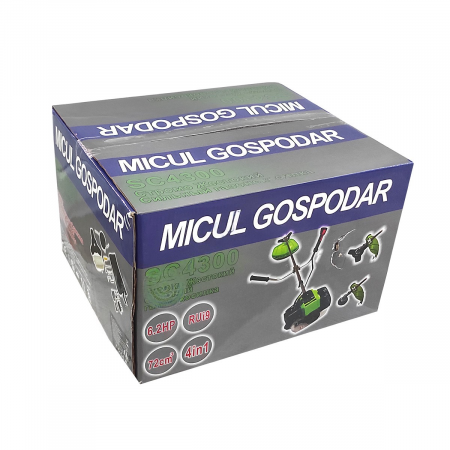 Motocoasa pe Benzina 6.2 CP, Micul Gospodar, 2 Timpi, Disc 3T + Tambur cu fir [7]