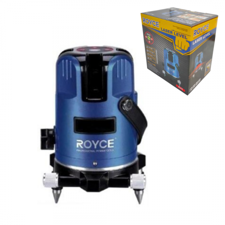 SCULE SI UNELTE - Nivela laser cu 5 linii, rotativa, 360°, 10 metri arie de acoperire RLL-V5 ROYCE