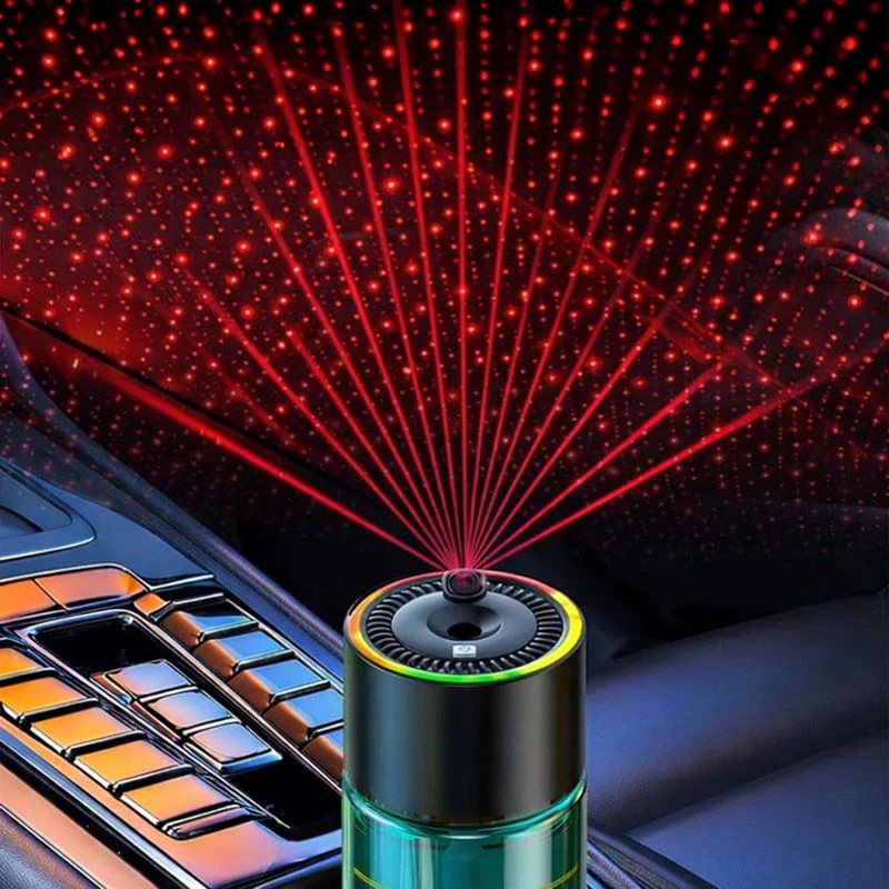 Odorizant auto cu Iluminare Ambientala RGB, Proiector Laser, Umidificator [2]