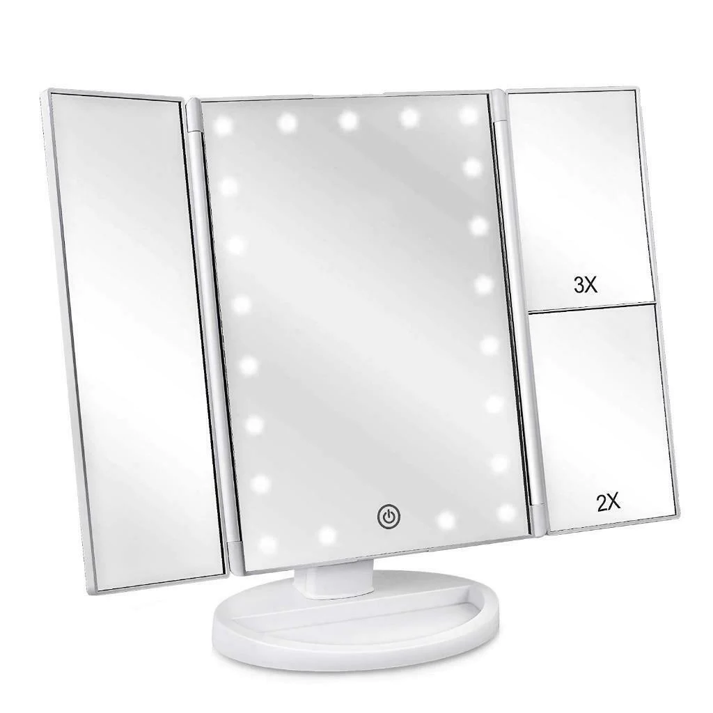 CADOURI FEMEI - Oglinda cosmetica LED extensibila, buton tactil