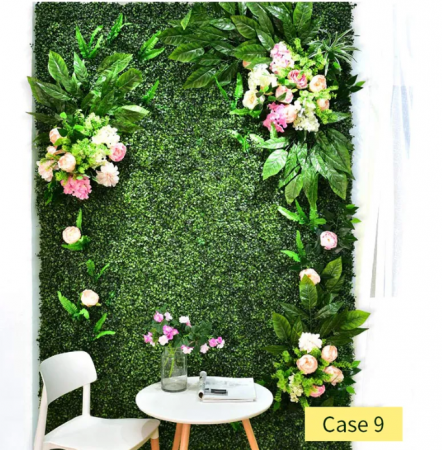 Panou gard verde 60x40cm cu frunze artificiale pentru terasa, balcon, camera, interior/exterior [3]