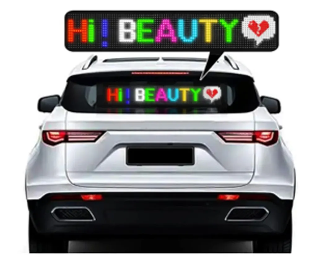 Panou LED RGB programabil, flexibil, control Bluetooth din aplicatie, afisaj text și animatii, alimentare USB [5]