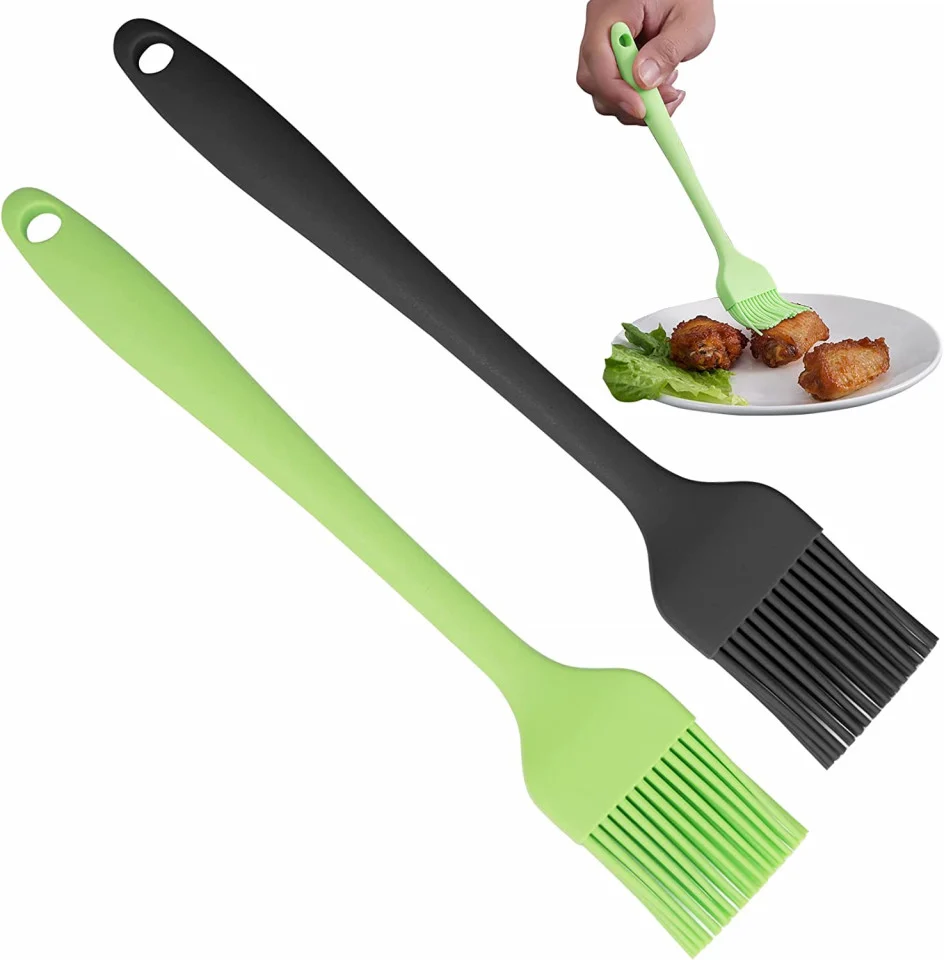 Pensula Bucatarie pentru Ungere, Insiropare a mancarii, Curatare, silicon, verde, 20, 8 x 3,2 cm