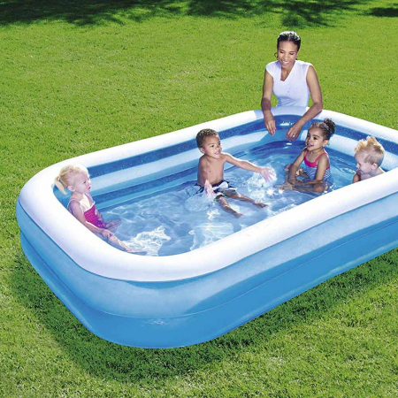 TOATE PRODUSELE - Piscina gonflabila Intex, 200x150x50 cm, 2 inele, Family Pool XL