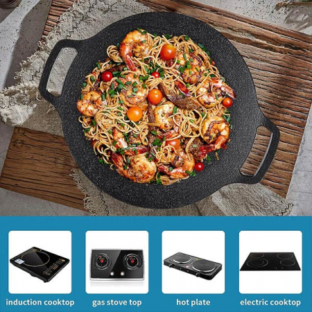 Plita rotunda coreeana pentru gratar 30 cm [3]