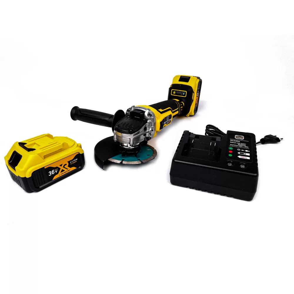 Polizor Flex German Meister cu 2 Acumulatori 36V 5AH, disc max 125 mm, Trusa depozitare [2]