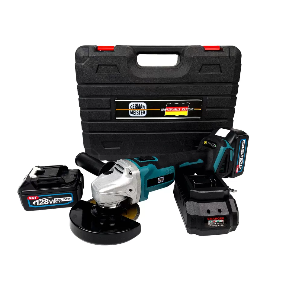 TOATE PRODUSELE - Polizor Unghiular Flex cu 2 Acumulatori, 24V 6Ah, German Meister