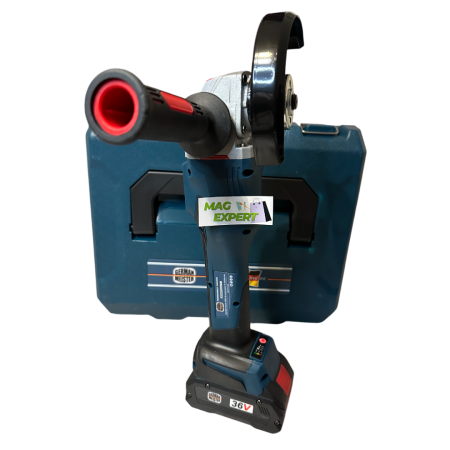 Polizor Unghiular, Flex cu 2 Acumulatori 36V 8Ah, Afisaj electronic baterie, German Meister [2]