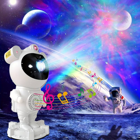 TOATE PRODUSELE - Proiector Laser Astronaut cu Joc de Lumini Aurora Boreala si Stele, Boxa Bluetooth, Timer, Telecomanda