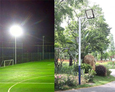 Proiector LED cu Camera WiFi si Panou Solar, lumina alba rece, Telecomanda, Alimentare solara, Putere 100W/200W/300W/400W [2]