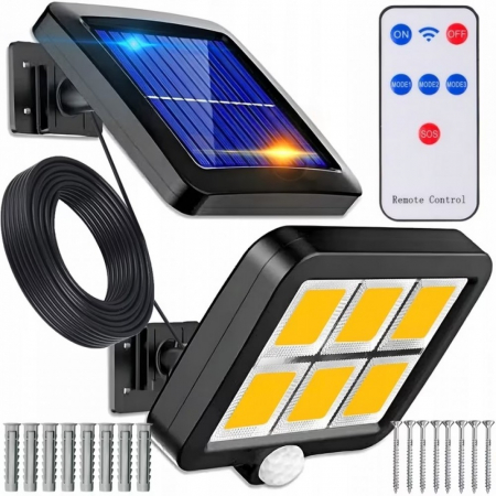 TOATE PRODUSELE - PROIECTOR SOLAR 120 LEDURI CU SENZOR