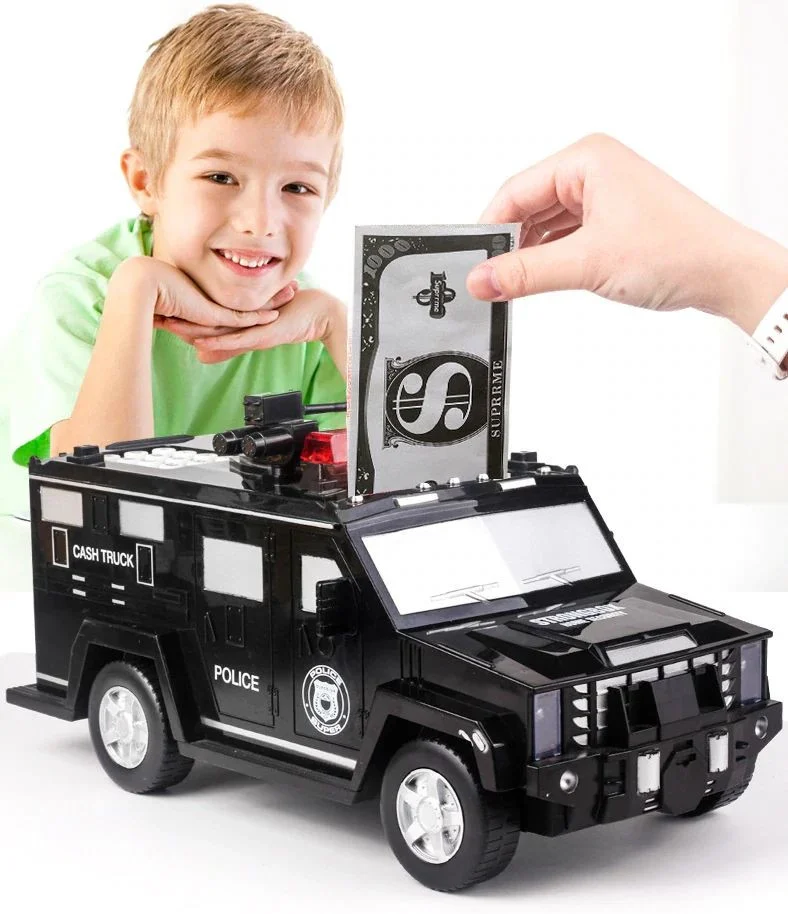 TOATE PRODUSELE - Pusculita Inteligenta pentru copii cu parola securitate si amprenta, Cash Truck