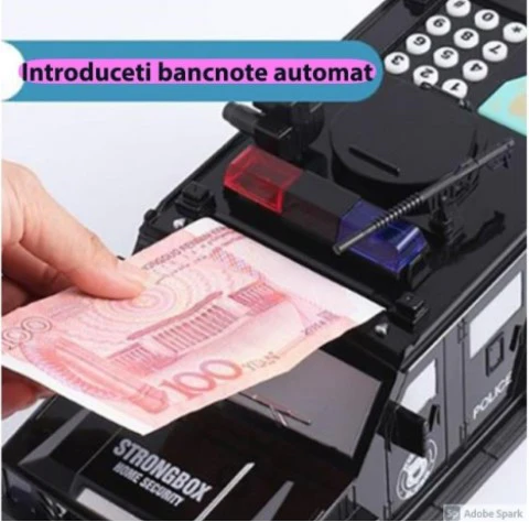 Pusculita Inteligenta pentru copii cu parola securitate si amprenta, Cash Truck [1]