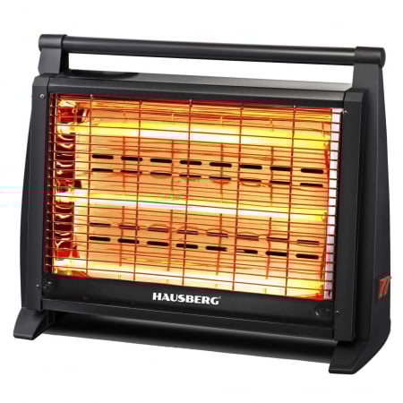 TOATE PRODUSELE - Radiator electric Hausberg HB-8761, 1500 W, 3 tuburi cu quartz