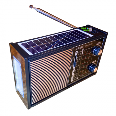 ELECTRONICE & GADGET - Radio portabil solar cu Bluetooth, MP3 Player si lanterna , AM/FM/SW