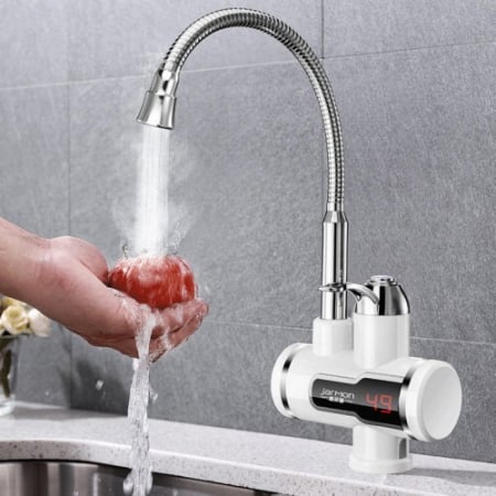 Robinet Electric instant cu afisaj, Putere 3KW, Apa Calda Instant, Debit 2L/min [4]
