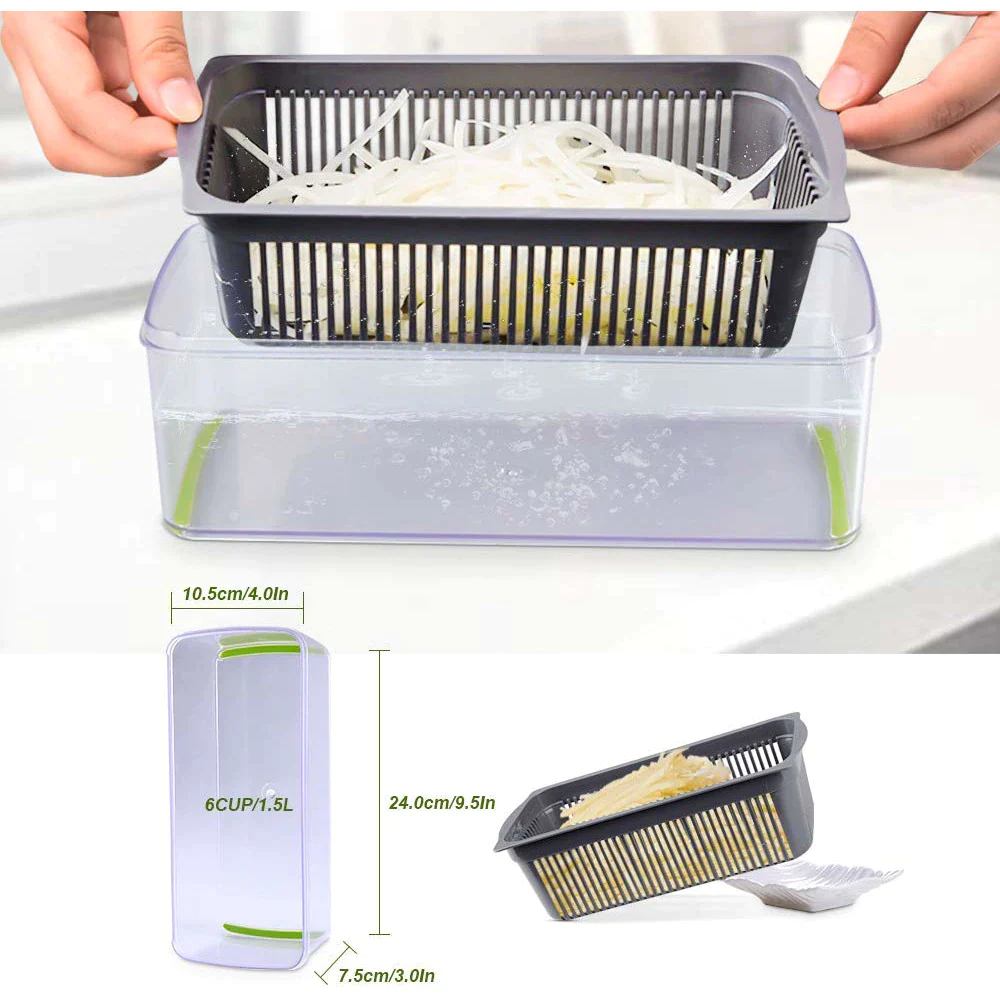 Razatoare 9 piese, Tocator Legume pentru Bucatarie Dicer Plus [6]