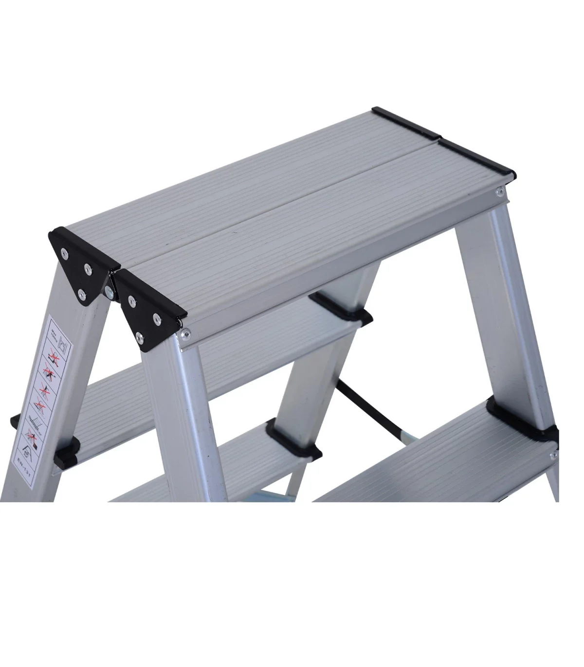Scara aluminiu 3 trepte pliabila, usoara, stabila, antiderapanta, max 150 kg [4]