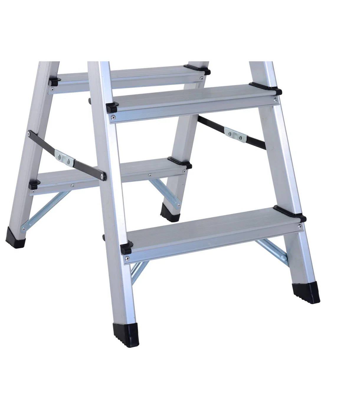 Scara aluminiu 3 trepte pliabila, usoara, stabila, antiderapanta, max 150 kg [8]