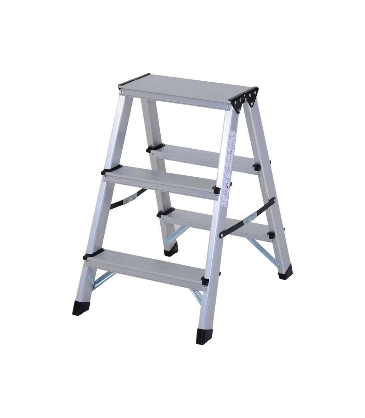 SCULE SI UNELTE - Scara aluminiu 3 trepte pliabila, usoara, stabila, antiderapanta, max 150 kg