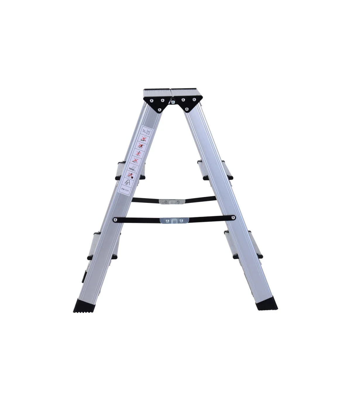 Scara aluminiu 3 trepte pliabila, usoara, stabila, antiderapanta, max 150 kg [6]