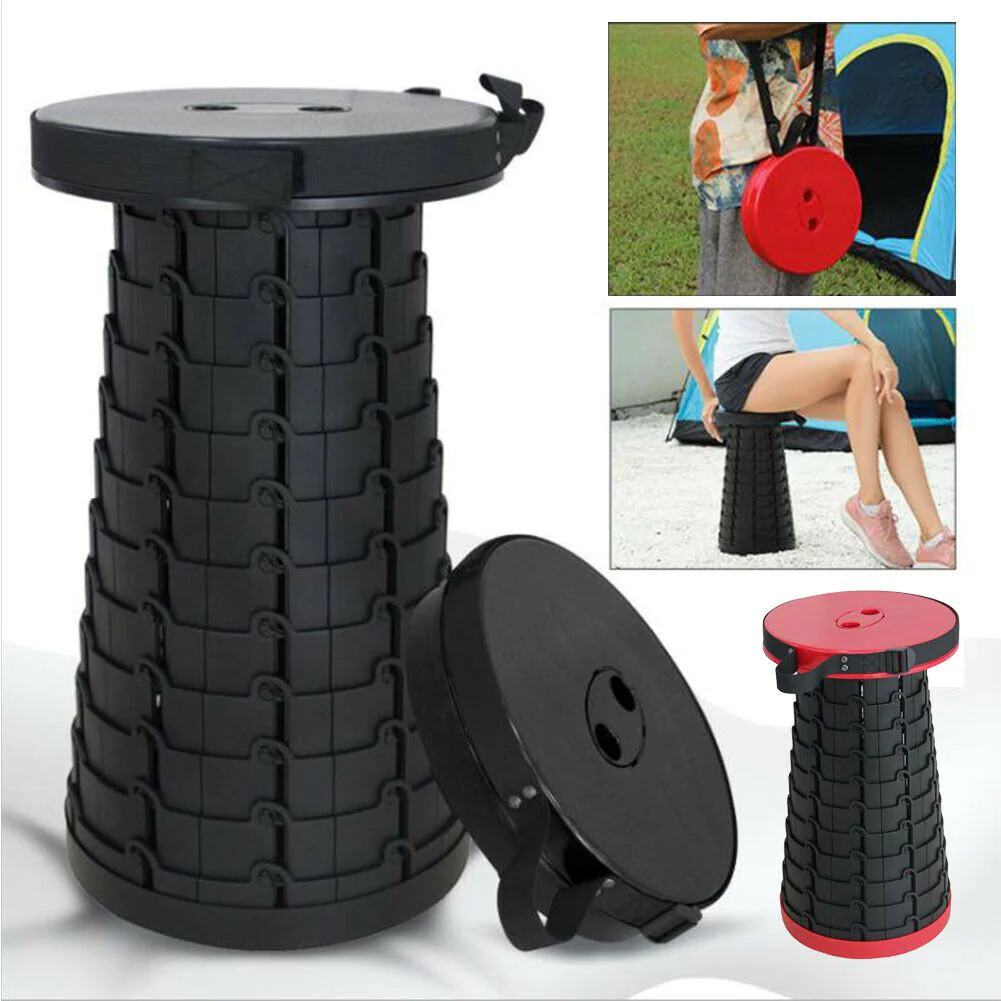 TOATE PRODUSELE - Scaun rotund portabil, retractabil, extensibil cu pliere telescopica pentru camping
