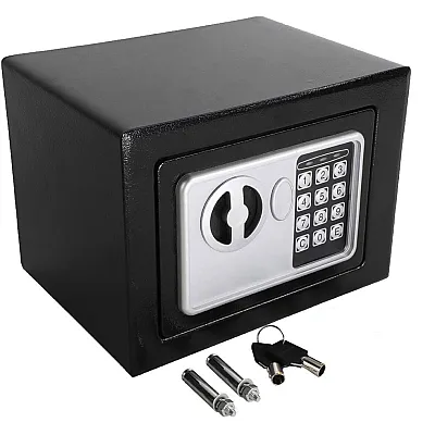 TOATE PRODUSELE - Seif T-17 electronic digital, 23 x 17 x 17 cm, Negru