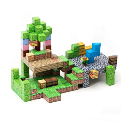 TOATE PRODUSELE - Set 160 piese Minecube, Cuburi Magnetice Inteligente De Construit