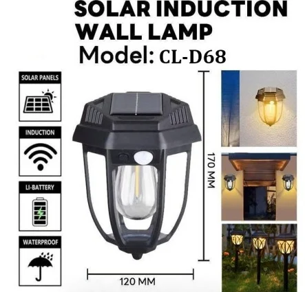 Set 2 Lampi Solare cu fixare in sol sau perete, Senzor de Miscare, 3 Moduri, Lumina Calda [2]