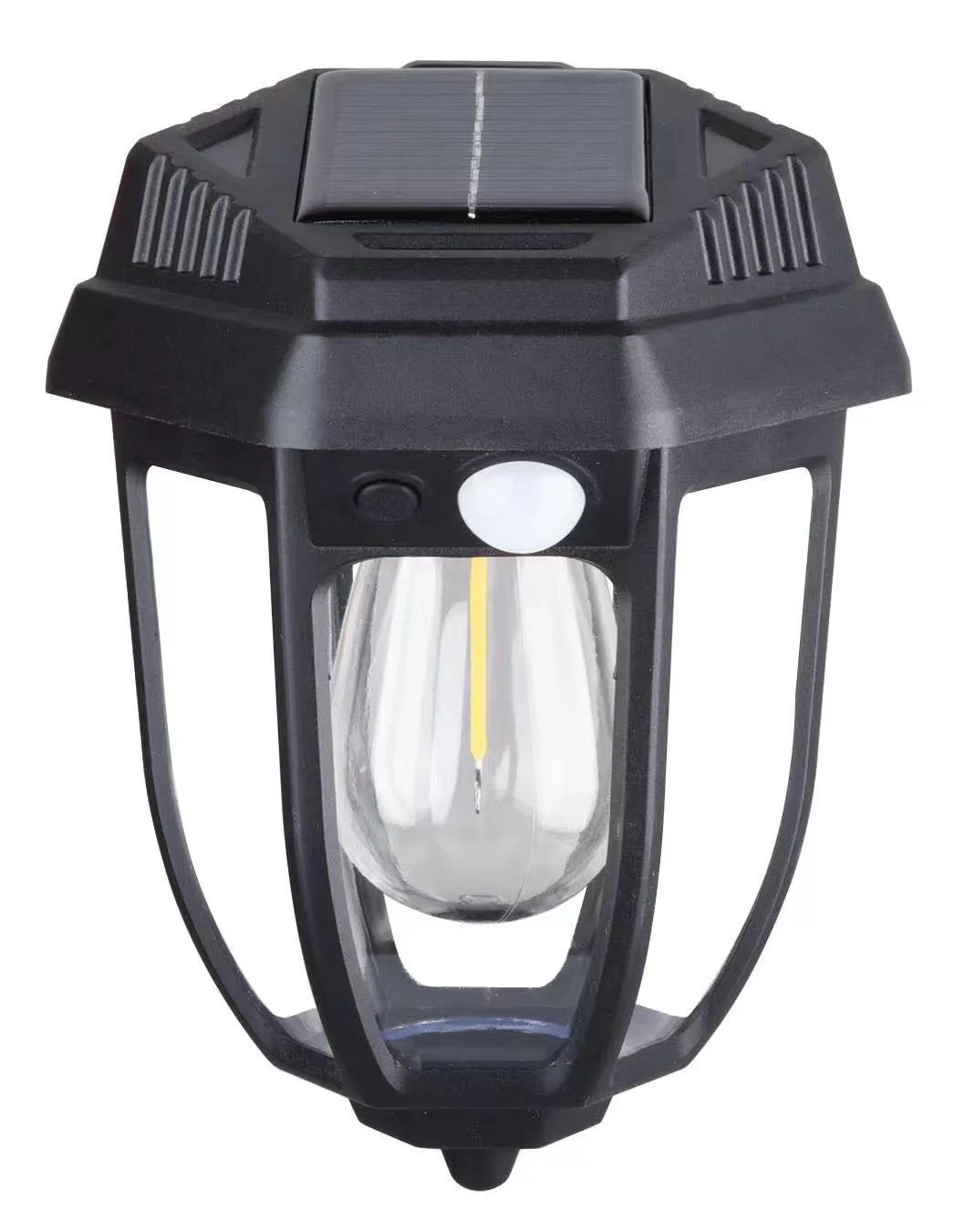 TOATE PRODUSELE - Set 2 Lampi Solare cu fixare in sol sau perete, Senzor de Miscare, 3 Moduri, Lumina Calda