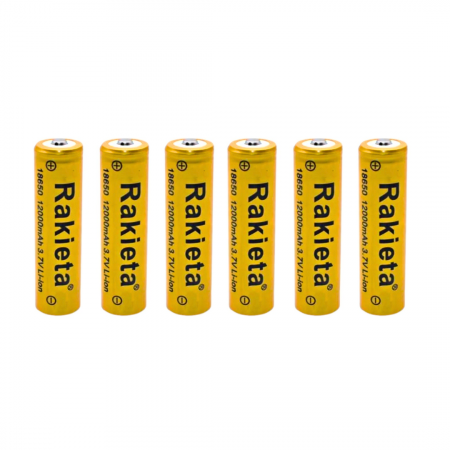 Set 3/6 acumulatori 18650 - 8.800 mAh, 3,7V, Li-ion, Rakieta [5]