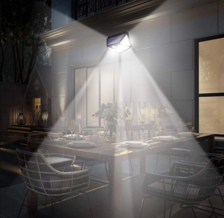 Set 4 Lampi solare cu 100 Leduri, Senzor de Miscare, 3 Moduri Iluminare [7]