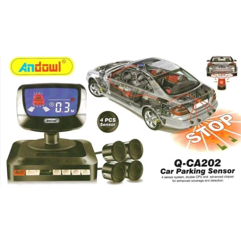 Set 4 senzori de parcare cu display digital LED Andowl CA202 [3]