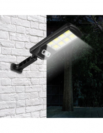 Set 4 x Lampa cu Incarcare Solara, 160 LED-uri COB, Senzor de Miscare, Telecomanda [10]