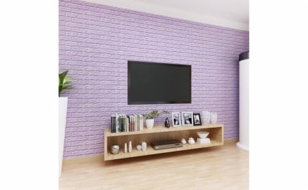 Set 5 Buc Tapet Autoadeziv 3D diverse culori, design caramida 70*77cm 3D, Roz /Verde /Galben /Negru /Albastru /Gri /Mov [6]