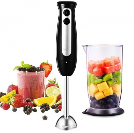 Set Blender de Mana 4 in 1, Functie Turbo, 9 viteze, Cana 500 ml, Tocator 600 ml, 1200W [9]