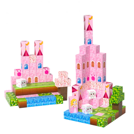 Set Cuburi Magnetice 3D pentru Copii, Joc Creativ Educativ, Constructie Diverse Modele [13]