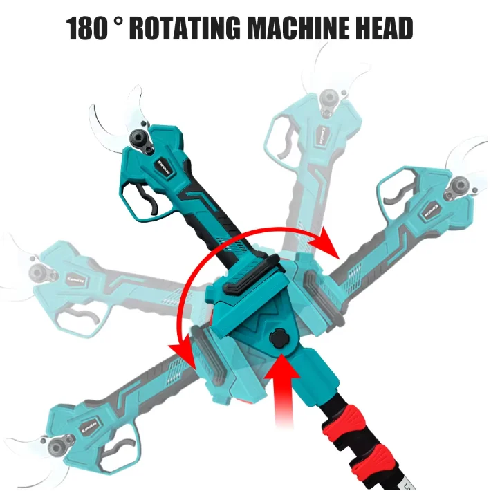 Set Mini Drujba, Foarfeca Electrica, Foarfeca Gard Viu, cu Tija Telescopica 2M si 2 Acumulatori 48V [15]