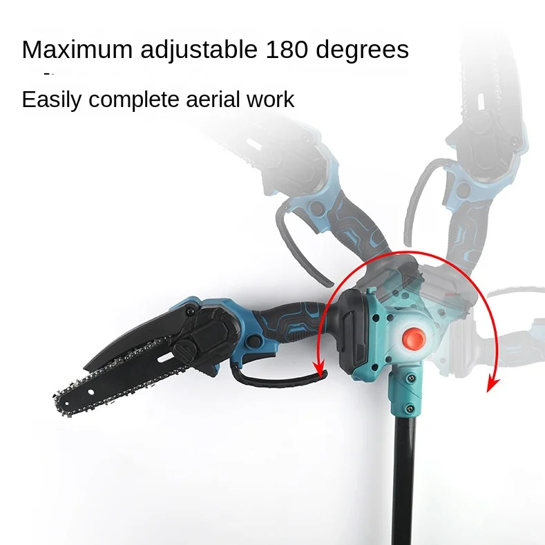 Set Mini Drujba, Foarfeca Electrica, Foarfeca Gard Viu, cu Tija Telescopica 2M si 2 Acumulatori 48V [3]