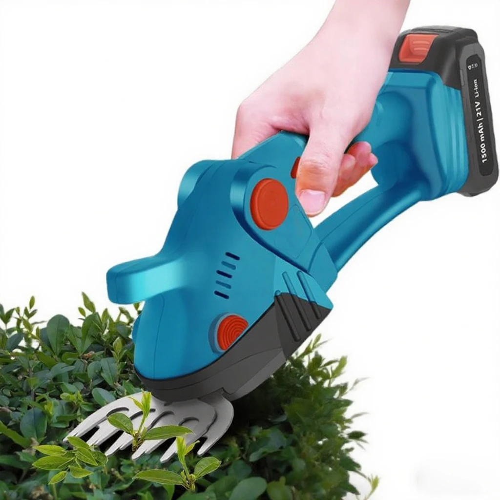 Set Mini Drujba, Foarfeca Electrica, Foarfeca Gard Viu, cu Tija Telescopica 2M si 2 Acumulatori 48V [7]