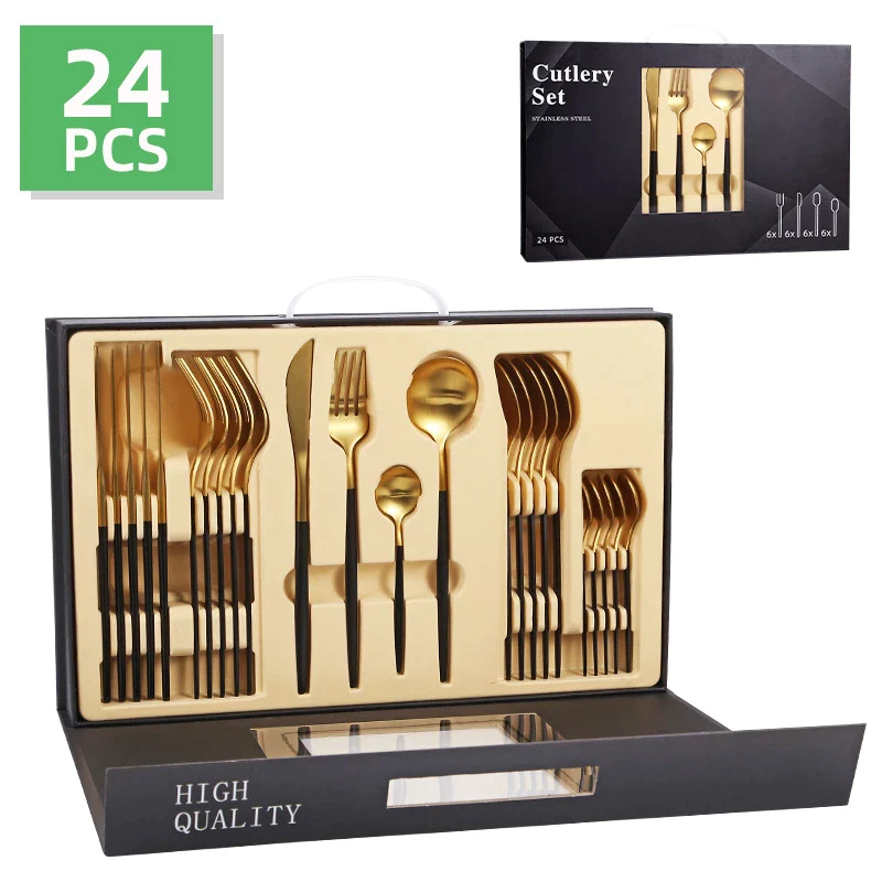 TOATE PRODUSELE - Set tacamuri 24 piese din otel inoxidabil, stil portughez